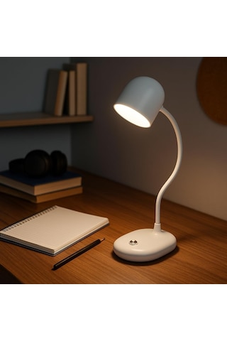 Berlin Şarjlı Dokunmatik Masa Lambası 4000k Gün Işığı, Esnek Boyun, Usb Şarjlı, Parlaklık Ayarlı Led Okuma Ve Çalışma Lambası . 60849735