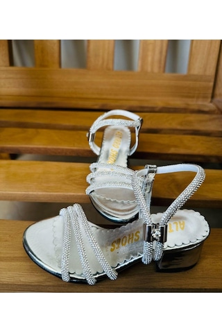 Gala Taş İşlemeli Çocuk Topuklu Ayk. Gmüş 1