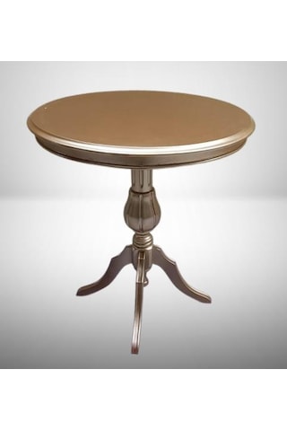Fiskos Sehpa Eko 90503 Baba 4ayak 65 Cm Hareketli Mdf Tabla Parlak Gold El Yapım