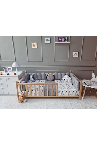 Montessori Beşik Uyku Seti - Çit Kenar Koruma