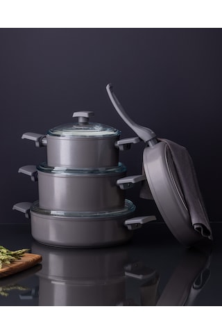 Madame Coco Nano Seramik 7 Parça Tencere Seti Tncr0000000022