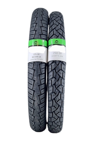 Lastik Takımı 275-18 Arrow Ve 250-18 Sport Tl Tubeless - Dubleks - Onmx
