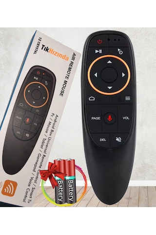 Android Tv Box ,akıllı Kumanda, Air Mouse, Sesli Kontrol, 2.4g