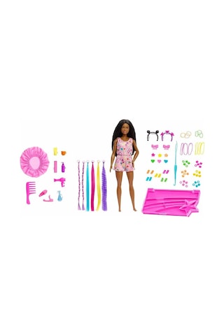 Bgt Barbie Brooklyn Eğlenceli Saçlar Oyun Seti Hhm39