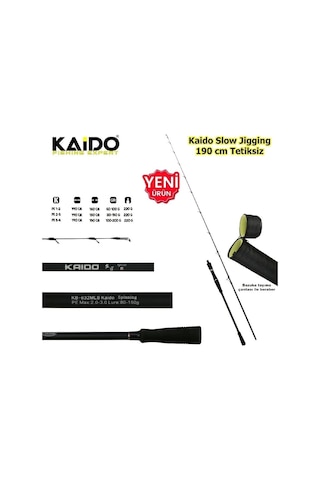 Kaido Slow Jig Kamışı 190 Cm 100-200gr Pe 3-4 Tetiksiz 1