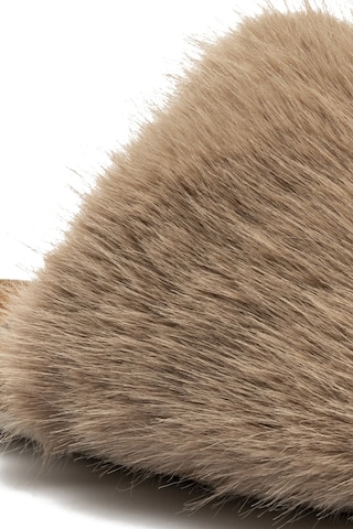 Twigy Ella Peluş Kadın Ev Terliği Kahverengi 37/41
