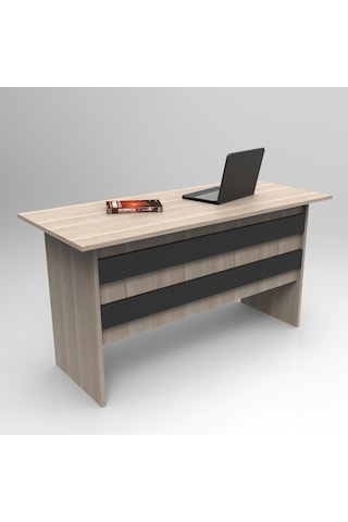 Yurudesign Vario ABCF Ofis Büro Masa Takımı Meşe-Siyah