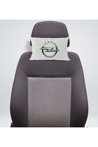 Bk Gift Opel Tasarımlı Dikdörtgen Araç Koltuk Yastığı-1
