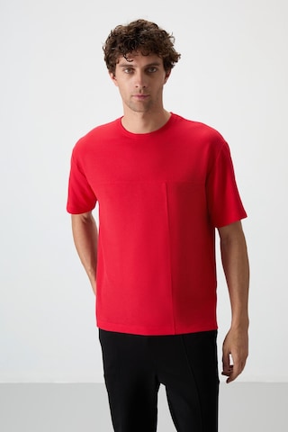 Oversize Fit Basic 3lü Paket Siyah-kırmızı-parlament Erkek T-shirt - 88380 Siyah - Mavi