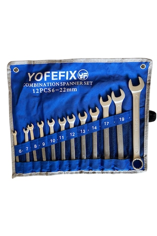 Yofefix 12 Parça Kombine Anahtar Seti