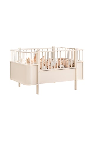 Mdf Beşik, Krem Dünya Büyüyen Beşik 80x130 - Krem Dünya Karyola 80x190 Beyaz