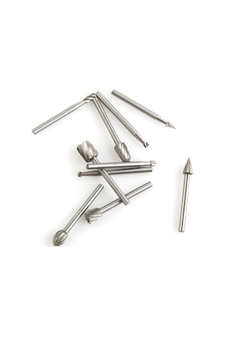 Ximistore9 10'lu Tungsten Karbür Freze Uç Seti - Ahşap Ve Metal İşleme İçin Profesyonel Kesme Ve Oyma