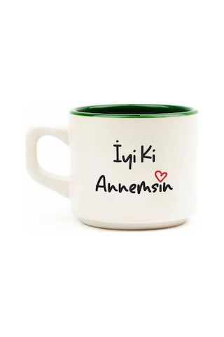 İyi Ki Annemsin Beyaz Venüs Kupa - Anneler Günü Hediyesi Kupa Fincan Çok Renkli