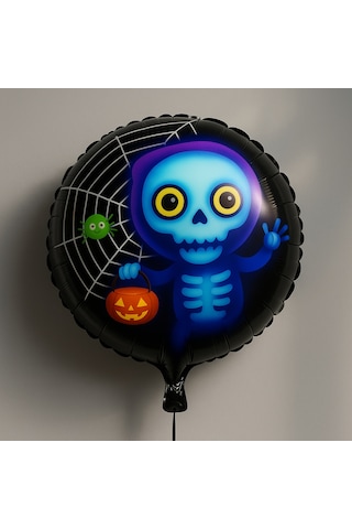 Runaway Halloween İskelet Balon Korku Temalı Parti Dekoru Çok Renkli