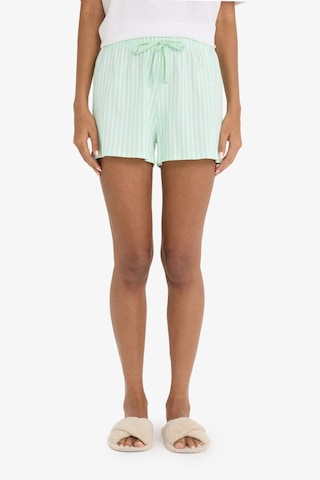 Defacto Regular Fit Şort Pijama Alt-fall İn Love- F3141ax25smgn1139 Yeşil