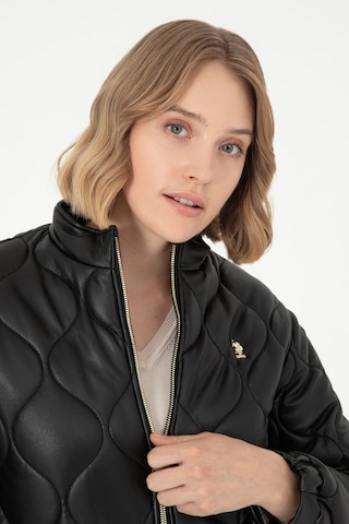 U.s. Polo Assn. Kadın Siyah Deri Mont-kaban 50297262-001 001sıyah