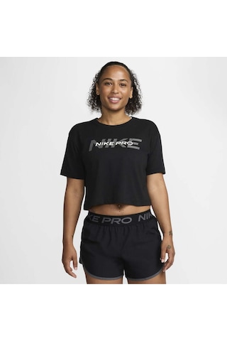 Pro Graphic Cropped Training Short-sleeve Kadın Tişört Siyah