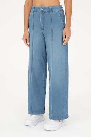 U.S. Polo Assn. Kadın Mavi Loose Fit Jean Pantolon 50282731-DN0022