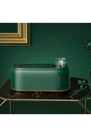 Pazly Yükseltme Yeşil Suntek Nemlendirici Mendil Kutusu Kapaklı Islak Dispenser Oq Yeşil