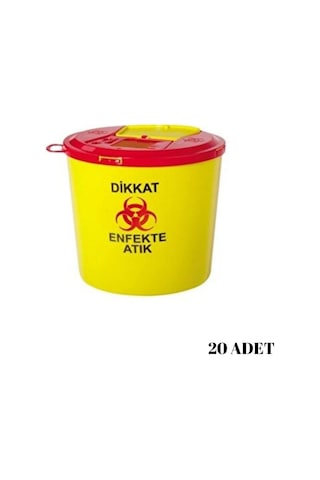 TIBBİ ATIK KOVASI 5LT - 20 ADET