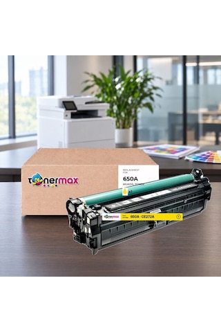 Hp 650a Ce272a Sarı Uyumlu Toner - Çipli / Color Laserjet Enterprise Cp5525 / M750