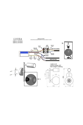 Lucea Kero Krom Aplik 1xgu10&1xe27 Diğer