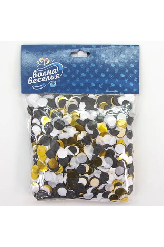 Eventbox 50 Gr Siyah, Beyaz, Altın Renkli Balon Ve Parti Konfetisi 133501156 Siyah Melanj