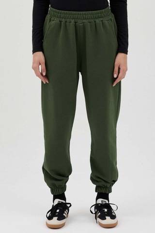 Buly Cozy Beli Lastikli Jogger Eşofman Altı Yeşil