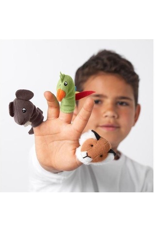 10 Adet Parmak Peluşlar MeridyenDukkan Yumuşak Oyuncak Çeşitli Ha