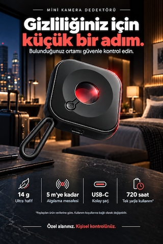 Kamera Dedektörü Kızılötesi Kamera Bulucu Gizli Kamera Bulucu