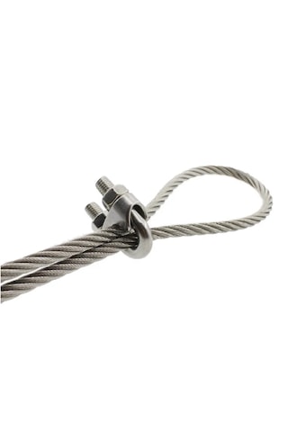 5'li Paslanmaz Krom Klemens. 4mm. Halat Sıkıcı Klemens