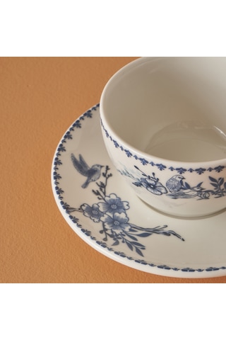 Bella Maison Bleu Blanc 2'li Çay Fincan Seti Mavi 270 Cc Mavi - Beyaz