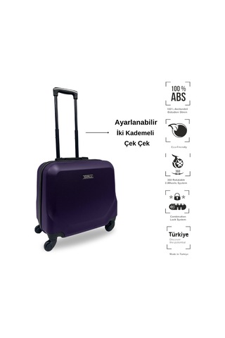 Anhelo Traveller Abs Hostes-pilot Boy Valiz Mor