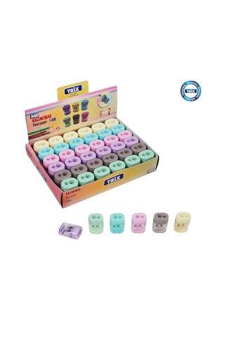 Trix Hazneli Oval Kalemtıraş 4 Adet