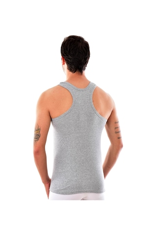 3'lü Seher Ribana Sporcu Rambo Spor Erkek Atlet Gri Gri