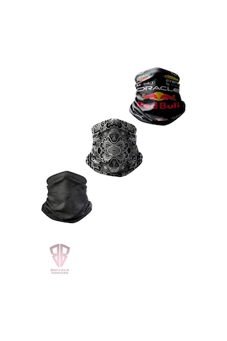 Buffalo Bandana 3'lü Set Motorcu Bandana Buff Avantajlı Paket Siyah Buffalo Bandana 3'lü Set Motorcu Bandana Buff Avantajlı Paket Siyah