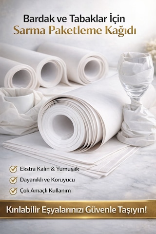 40x60 Tabak - Bardak Sarma Taşıma Taşınma Paketleme Kağıdı 50 Adet