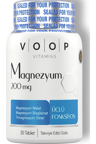 Voop Magnezyum 200mg 30 Tablet