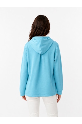 Neden Tekstil Kadın Kapüşonlu Sweatshirt - Rahat Ve Şık - Mavi
