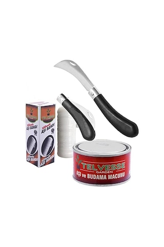 Telvesse Desan Eğri Aşı Bıçağı + Aşı Macunu + Aşı Bandı 3'lü Paket
