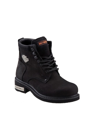 Harley Davidson Gibson Erkek Siyah Nubuk Bot-1187 Siyah