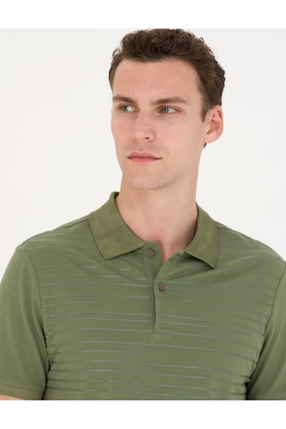 Pierre Cardin Erkek Haki Tişört 50275708-vr027 Haki