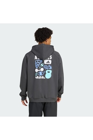 About Blank Adidas Performance Jx1811 Primelift Graphic Kapüşonlu Acı Kahverengi