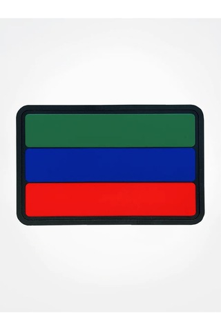 Tactochno Pvc Şevyon "dağıstan Bayrağı" Siyah Zemin 197287424