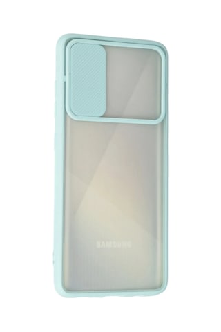 Newface - 570 - Samsung Galaxy Uyumlu A71 Kılıf Palm Buzlu Kamera Sürgülü Silikon - Csmo-tex - - Turkuaz