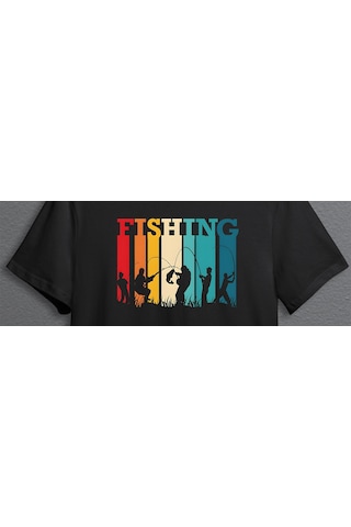 Bumeta Balıkçılık Olta Unisex Tişört T-shirt 001