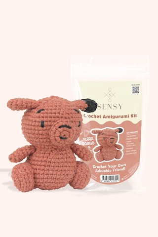 Sensy Amigurumi Kit Başlangıç Seviye Amigurumi Kiti Amigurumi Örgü Kit Terra Doggo