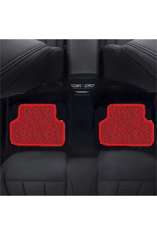 Volkswagen Caddy 2016 - 2020 Kırmızı Halı Kırmızı Kenar Petek Topuk