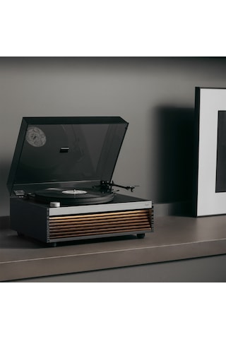 Hym s Lumi Dahili Bluetooth Hoparlörlü Işıklı Retro Pikap Plakçalar Aux, Rca Çıkışlı All-in-