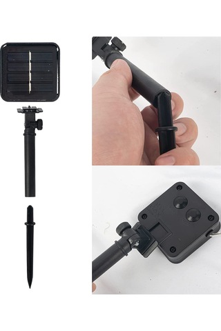 Tenfowee Güneş Enerjili Renkli Led Bahçe Aydınlatma Seti, 200 Led, 39.4 Ft, Su Geçirmez, 2 Paket